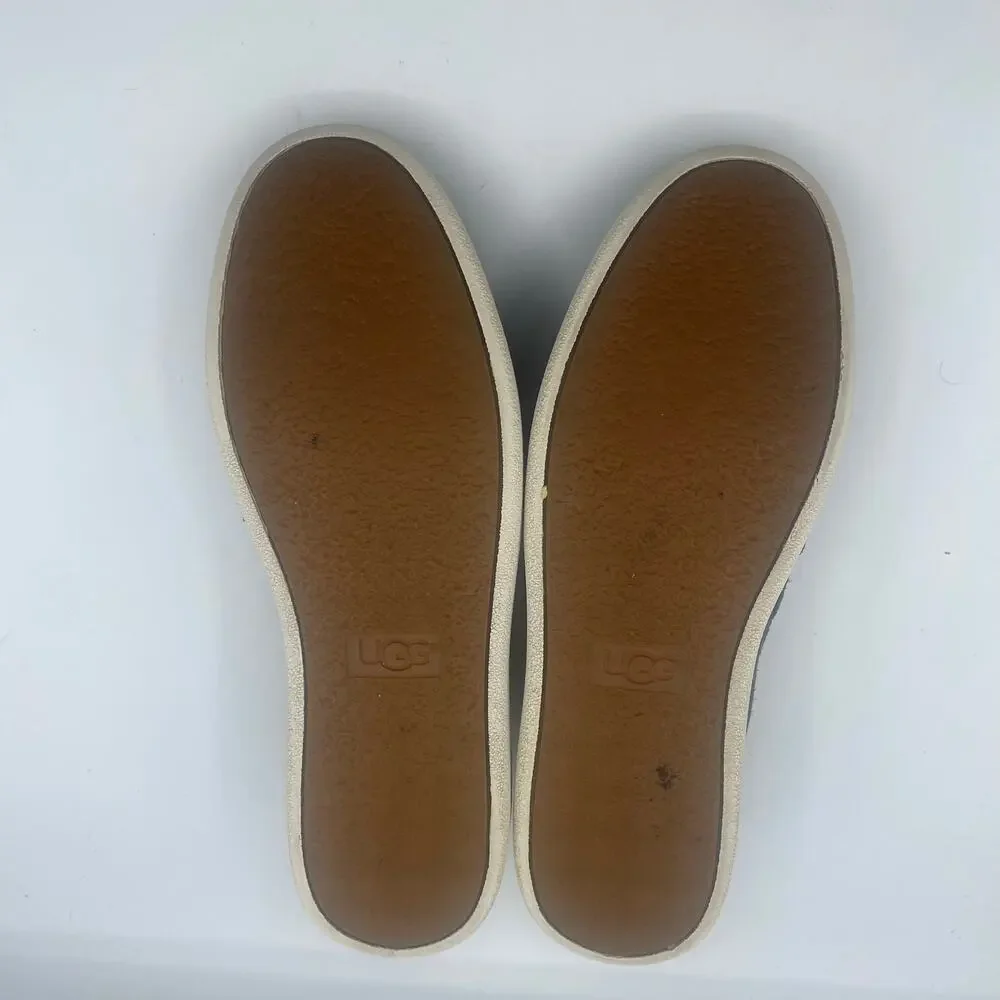 Ugg Cas Suede Slip On Shoes Gray Comfort Casual Womens 8
